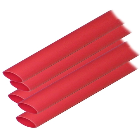 Ancor Adhesive Lined Heat Shrink Tube, 3:1 I.D. Shrink Ratio, Red, 12 in 305624
